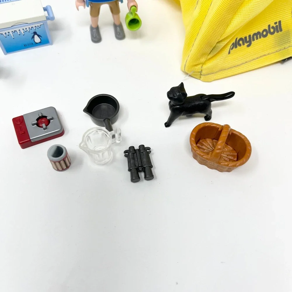 Playmobil 5435 set of Yellow Camping Fabric Family-Size Tent & Accessories Parts